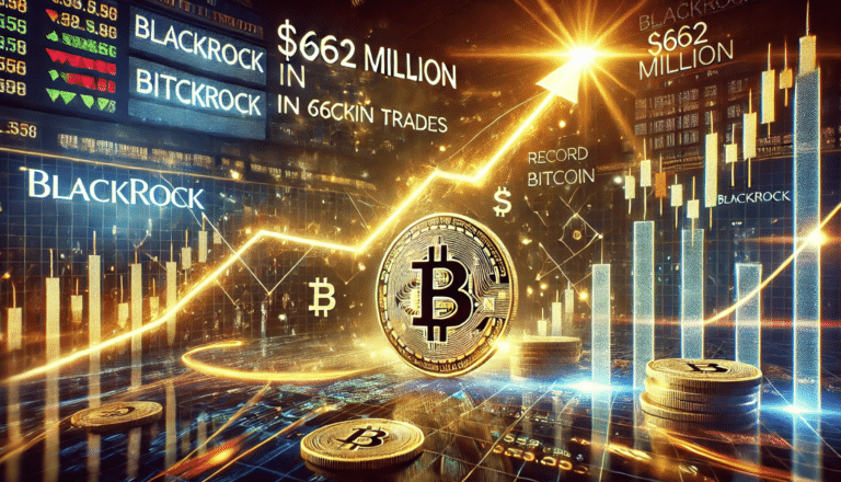 El ETF de Bitcoin de BlackRock rompe récord con $662 millones en operaciones